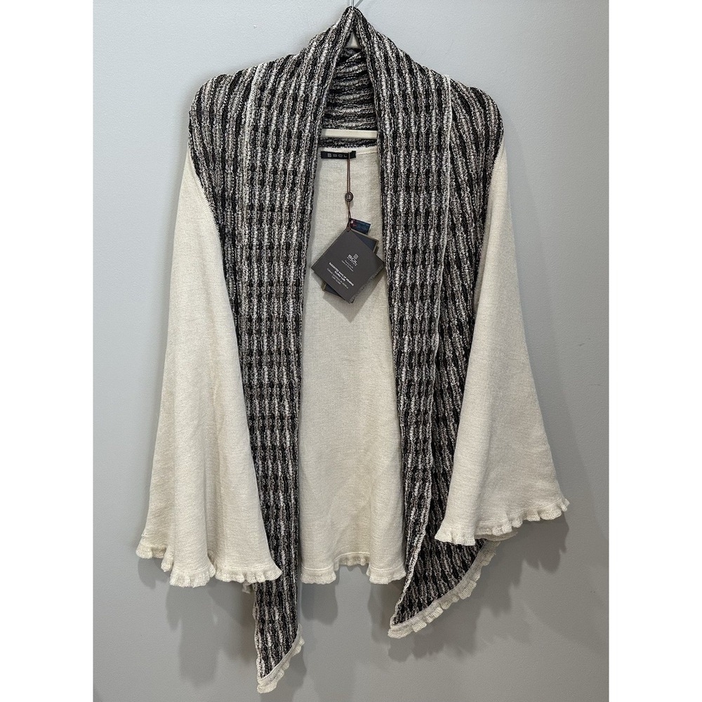 Sol Alpaca Gloria Cape 100% Baby Alpaca Peru NWT Ruana Shawl Wrap $599 *flaws